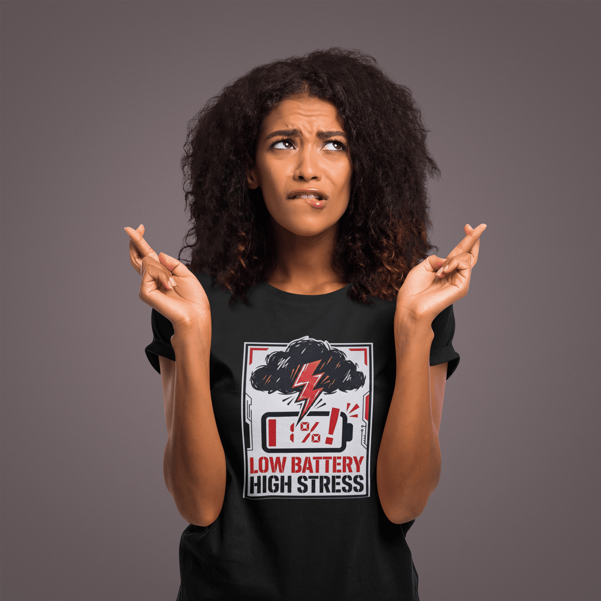 Low Battery High Stress – Classic Tee - Vipaniq
