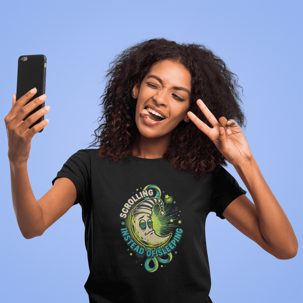 Scrolling Instead Of Sleeping – Classic Tee - Vipaniq