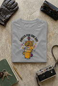 Vipaniq Ameer For One Day Classic T-Shirt in Grey Melange – flat lay