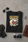 Vipaniq Irish Goodbye Specialist Classic T-Shirt in Black – flat lay