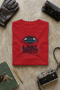Vipaniq Last Seen Dekha Tha Classic T-Shirt in Red – flat lay