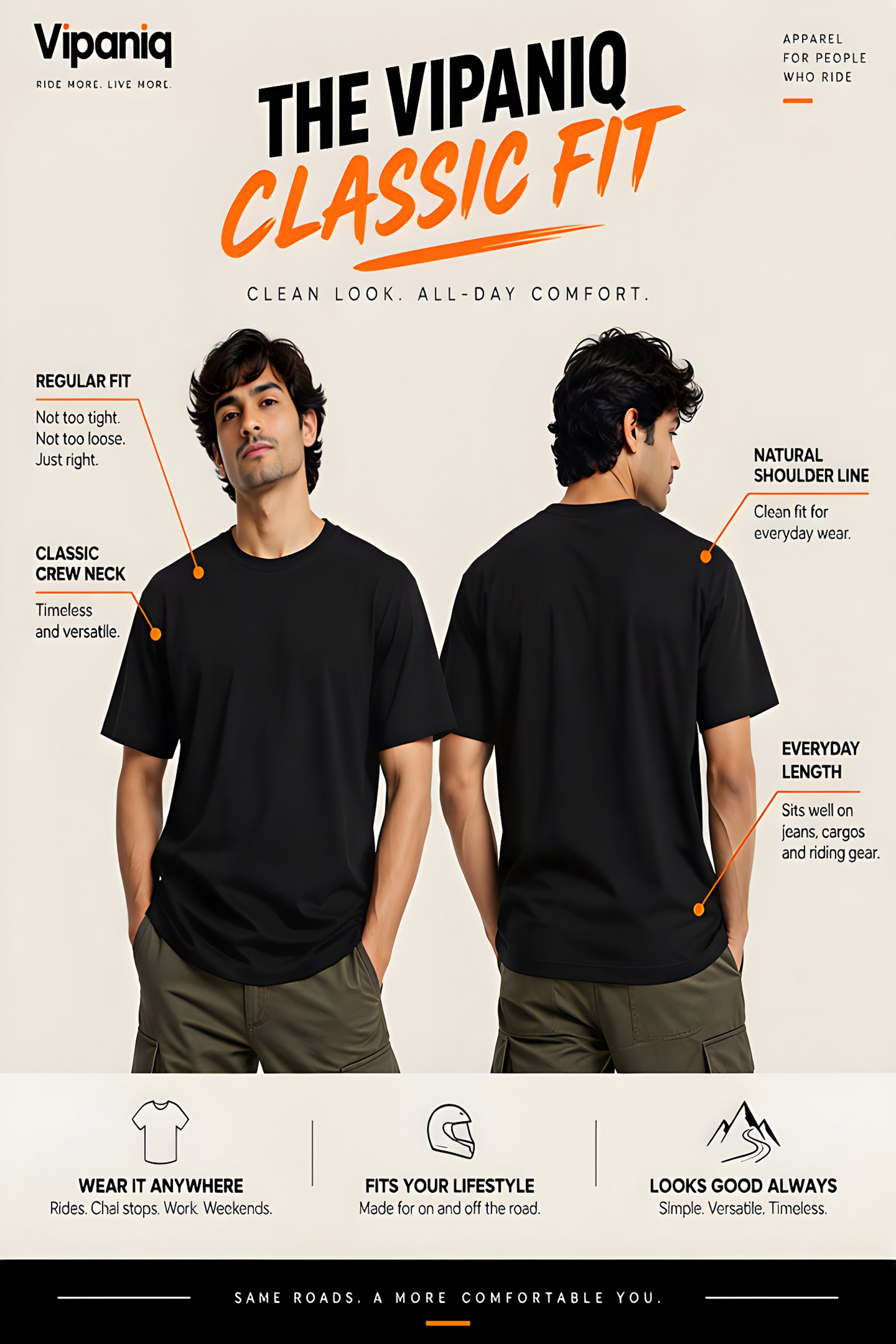 The VIPANIQ Classic Regular Fit Guide - Everyday Tailored Cut