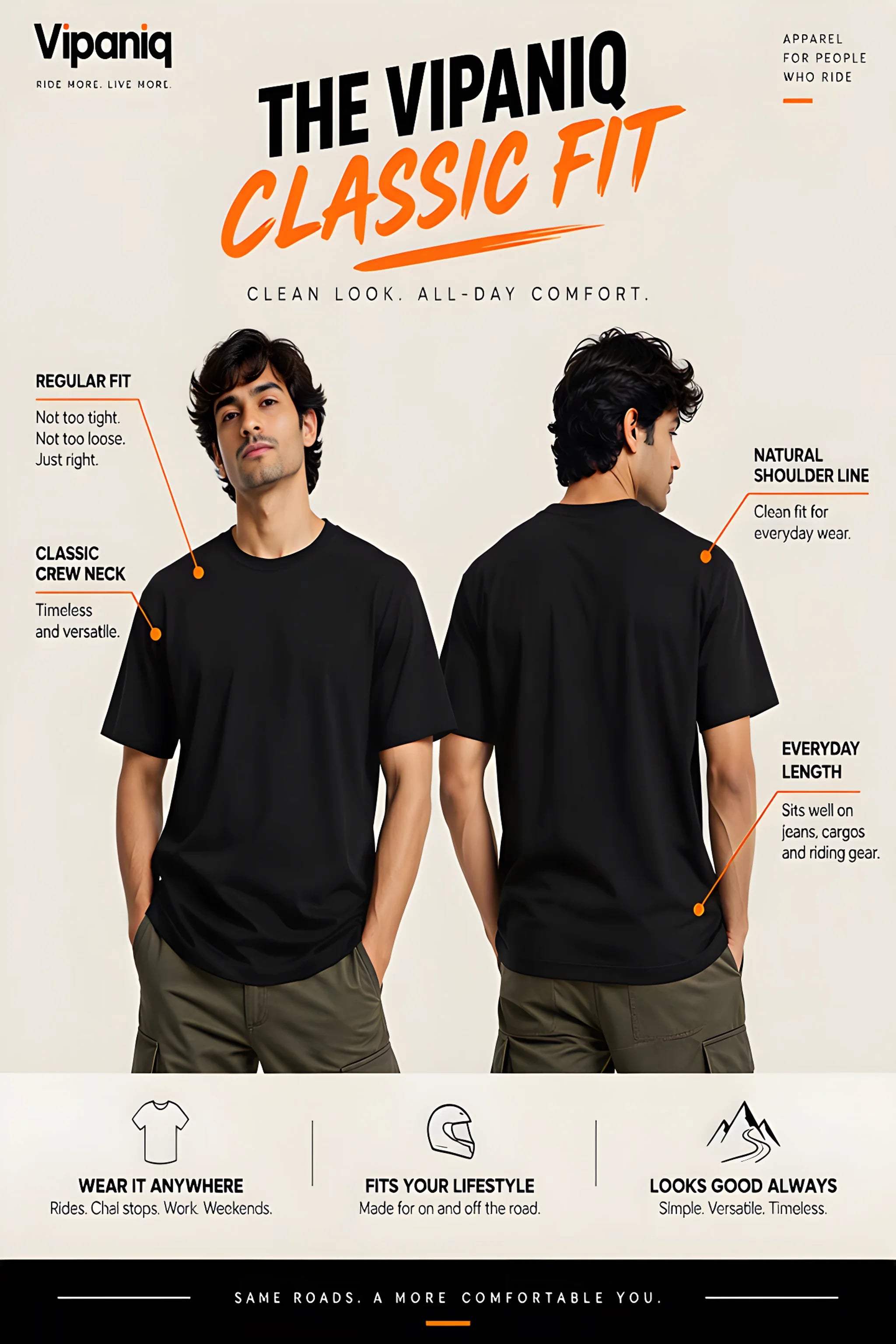 The VIPANIQ Classic Regular Fit Guide - Everyday Tailored Cut